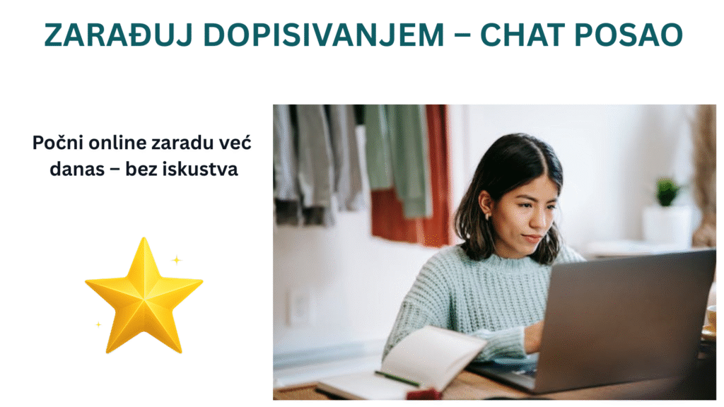 Zarađuj dopisivanjem – chat posao